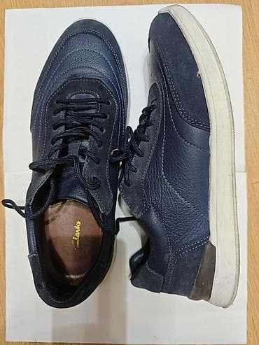 комбинации: Кроссовки Clarks, мужские - Цвет: тёмно‑синий (комбинация гладкой и — 1