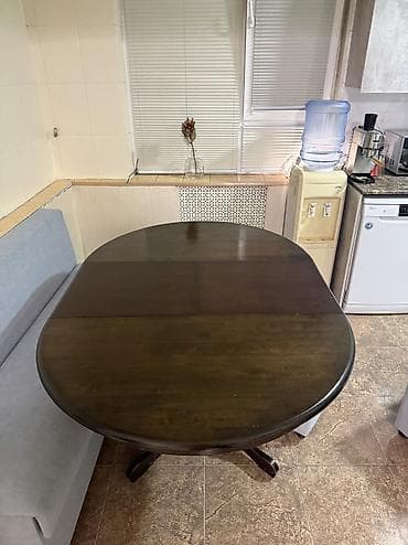 Стулья, табуретки: Стол трансформер Для кухни, Раскладной стол, цвет - Коричневый — 6