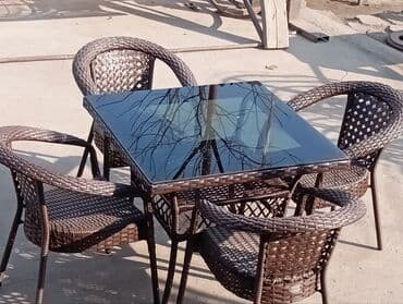 садовый стол и стулья: Садовый стул Металл — 12