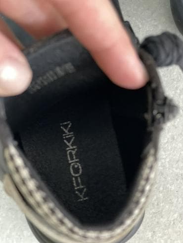 soft shell: Детские ботинки Kforkiki - Цвет: черный с серо-бежевой вставкой и — 4