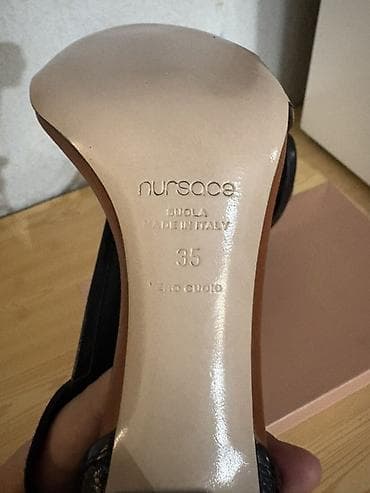 кожанные: Босоножки Nursace, модель Bugla, Made in Italy. - Размер: 35. - — 3