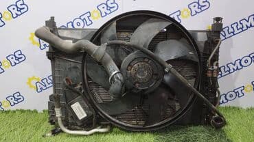 Mercedes-Benz W203, v-2.4, кассета радиаторов в сборе. Вентилятор