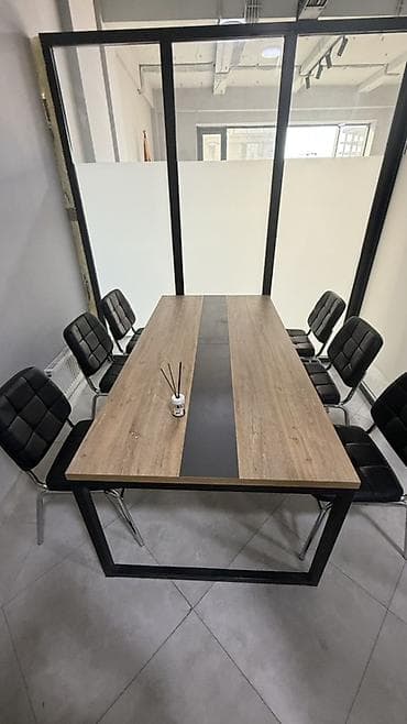 table study: Офисная мебель в современном индустриальном стиле - Переговорный стол — 2