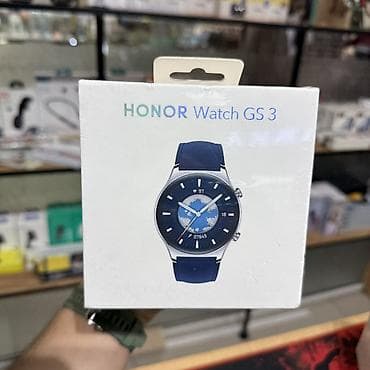 часы герб: HONOR Watch GS 3 Смарт-часы с классическим круглым корпусом и синим — 1