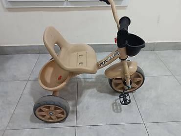трёхколёсный велосипед детский: Детский трехколесный велосипед TRICYCLE - Цвет: бежевый с черными — 2