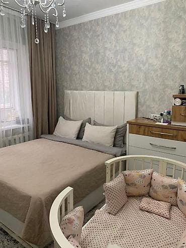 двухкомнатная квартира аламедин 1: 2 комнаты, 50 м², 105 серия, 1 этаж, Евроремонт — 1