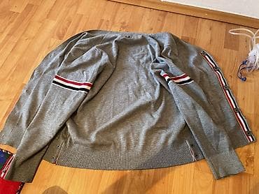 tech fleese: Серый кардиган Moncler - Материал: тонкий мягкий трикотаж (состав — 5