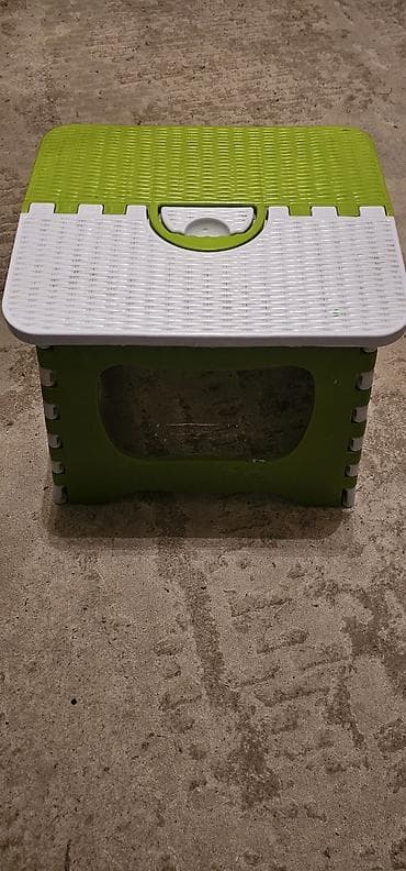 Тигүүчүлөр үчүн отургучтар: Табуретка, Колдонулган, Желим, Бүктөө — 1