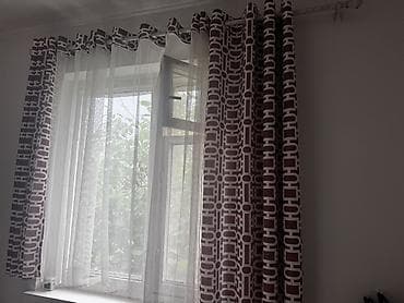 bed sheet: Комплект штор, С тюлем в комплекте, Готовое изделие, Для спальни — 1