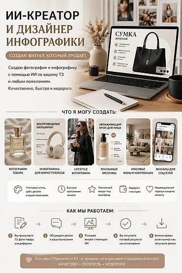 power point: ИИ-креатор и дизайнер инфографики Я создаю фотографии и инфографику с — 1