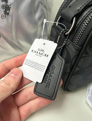 pull and beer: Классическая сумка, Coach, Материал: Натуральная кожа, Застежка на молнии, Мужские, Б/у — 6