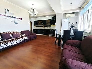 гск ак жол в 7 мкр: 3 комнаты, 86 м², Элитка, 7 этаж, Евроремонт — 3