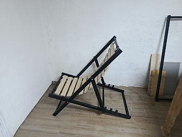 шезлонг кресло: Шезлонг складной с металлическим каркасом - Конструкция: прочная рама — 3