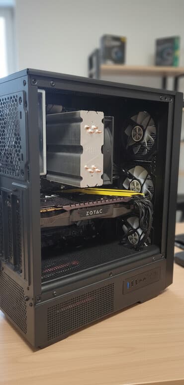 настольный игровой компьютер: Компьютер, ядер - 6, ОЗУ 16 ГБ, Для работы, учебы, Новый, AMD Ryzen 5, NVIDIA GeForce GTX 1080, NVMe — 3