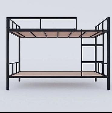 двухъярусные железные кровати: Двухъярусная металлическая кровать,количество 11 штук,в разобранном — 1