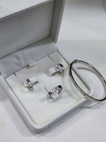 самые красивые свадебные платья в мире: Серебряный Набор+ браслет Карьтие Дизайн Италия Серебро 925 пробы — 7