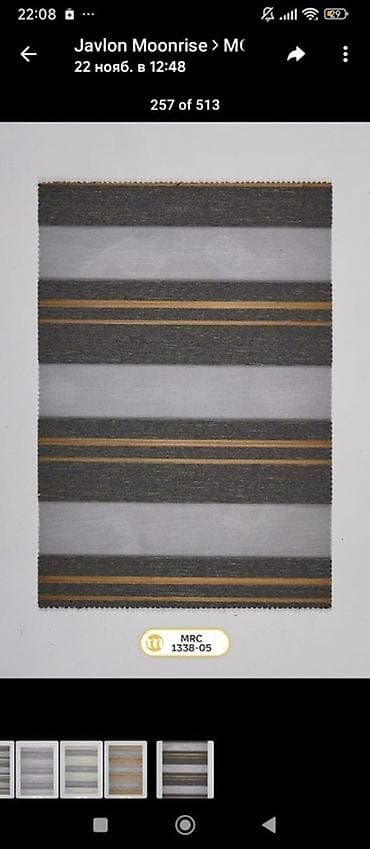 fabric case: Рулонные шторы «день-ночь» Moonrise, коллекция MRC 1338 - Тип — 1