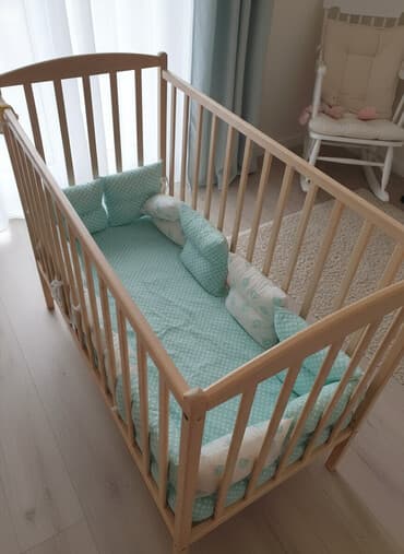 Детская односпальная кровать, Б/у, Для девочки, Для мальчика, С бортиком, Дерево, Самовывоз, Платная доставка at lalafo.kg Детская односпальная кровать, Б/у, Для девочки, Для мальчика, С бортиком, Дерево, Самовывоз, Платная доставка