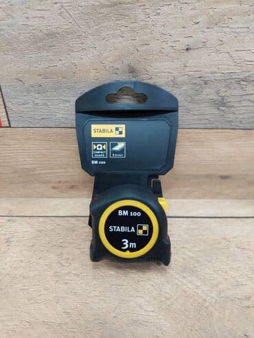 измерительные инструменты: Карманная измерительная рулетка stabila bm-100, длина 3 метра — 1