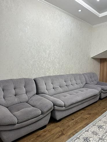разкладной диван: Модульный диван с раскладным спальным местом, серый - Комплектация — 2