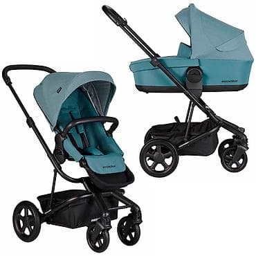 easy walker: Коляска 2 в 1 Easywalker (люлька + прогулочный блок), цвет ocean blue — 1