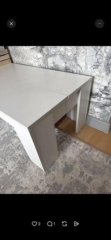 трансформер столы: Стол трансформер Для зала, Раскладной стол, цвет - Белый — 3