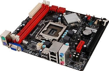 asrock h61m: Материнская плата для ПК, Б/у, Biostar, LGA1155, Micro-ATX — 2