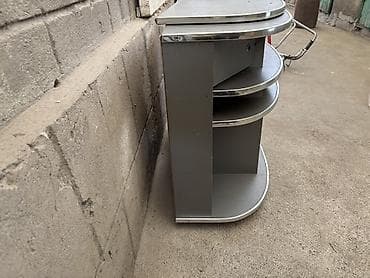 уго: Тумба и подставка для телевизора, Напольная, ЛДСП, цвет - Серый — 6