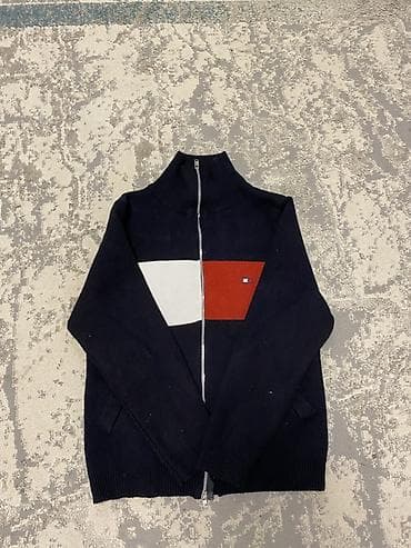 Эркектердин свитери, L, Tommy Hilfiger, Колдонулган, түсү - Кара — 2