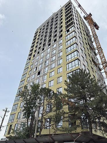 Продажа квартир: 3 комнаты, 102 м², Ак-Кеме (старый аэропорт) Элитка, 16 этаж, ПСО (под самоотделку) — 2