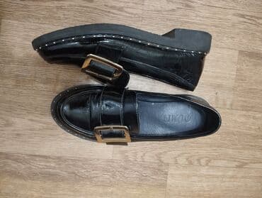 лоферы 37 размер: Черные лоферы, лаковая кожа, размер 35-36 — 1