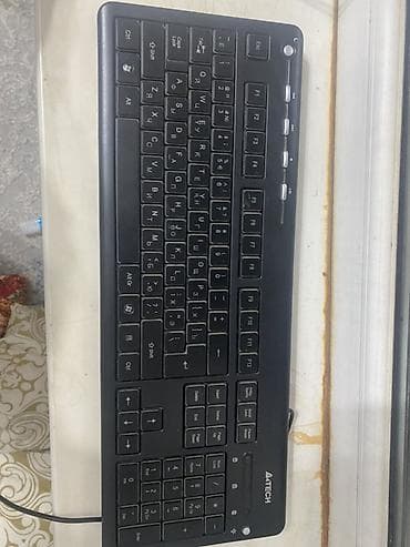 клавиатура genius: Клавиатура, A4Tech, Проводное подключение, Размер: 100% — 3