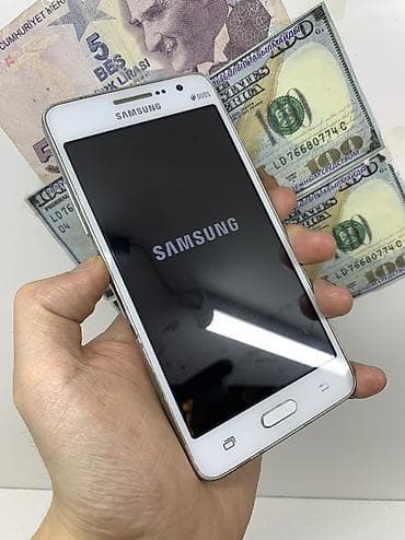 Samsung Galaxy J5 Prime, Б/у, 8 ГБ, цвет - Белый, 1 SIM, 2 SIM — 1