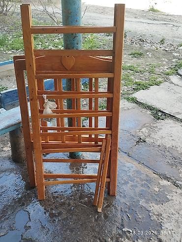 Манеж-кровать, Раскладной, Дерево