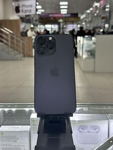 iphone 16 pro max цена: IPhone 14 Pro Max, Б/у, 128 ГБ, Черный, Зарядное устройство, 78 % — 1