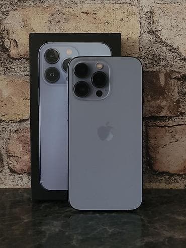 Техника и электроника: IPhone 13 Pro, Б/у, 256 ГБ, Blue Titanium, Коробка, 80 % — 1
