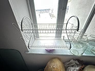 столы стулья: Двухъярусная сушилка для посуды из металла с поддоном для стока воды — 1