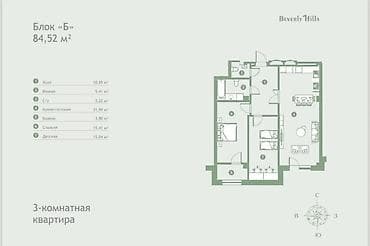 hills: 3 комнаты, 85 м², Индивидуалка, 1 этаж, Готовая ПСО (под самоотделку) — 9