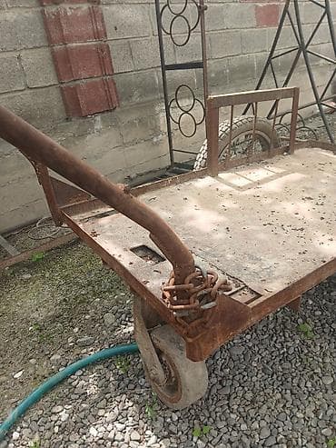 вилы ссср: Садово-строительная тачка и тележка, Стальная, Трехколесная, Б/у — 2