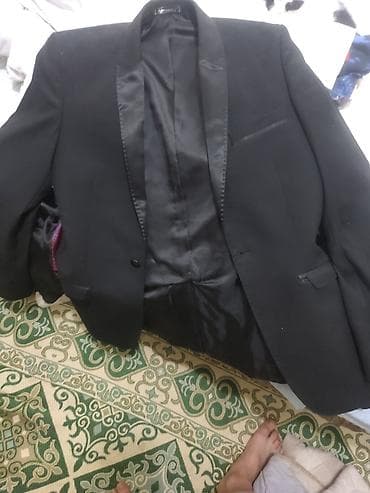 мужской смокинг купить: Смокинг Amantis - Классический черный смокинговый пиджак с атласными — 1