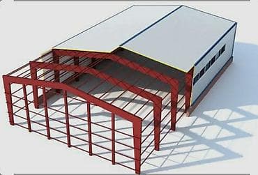 навесы деревянные: Навес, Двускатный, Металл, Профнастил — 5