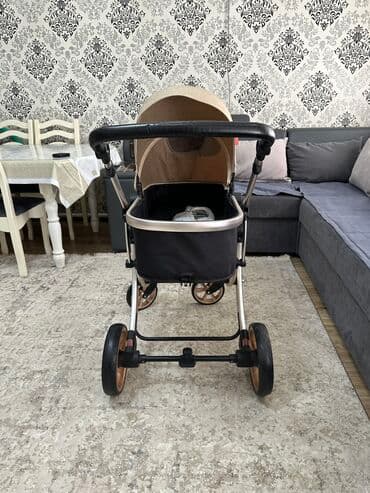 коляска детская цена бишкек: Коляска, цвет - Бежевый, Б/у — 4