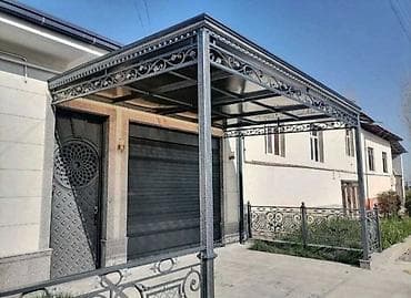 Все для дома и сада: Навес, Односкатный, Металл, Поликарбонат, Установка — 8