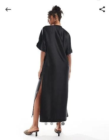 oversize: Повседневное платье, Длинная модель, Оверсайз, S, XS — 2