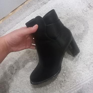 bio life: Женские ботильоны на каблуке - Цвет: черный, матовый - Материал — 2