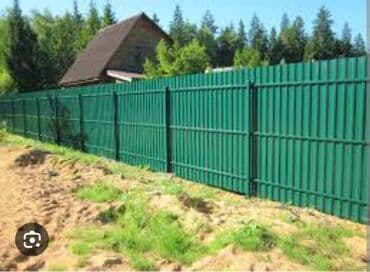 резиновые покрытия для спортивных площадок: Забор из профнастила - Материал: металлический профнастил с — 3