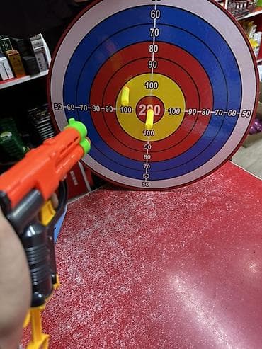 терек кескич: Игровой набор «Toilet Darts» — мини-аттракцион для меткой стрельбы — 3