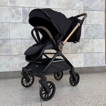 коляска прогулочная новая: Коляска, цвет - Черный, Новый — 9