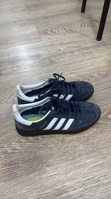 замшевые туфли: Мужские кроссовки, 37, Adidas, Б/у, цвет - Синий, Самовывоз — 1