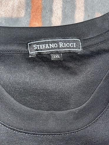 rich team: Футболка Stefano Ricci, чёрная - Модель: классическая футболка с — 3